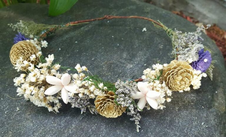 Sola Wood Flower Crown for Bride